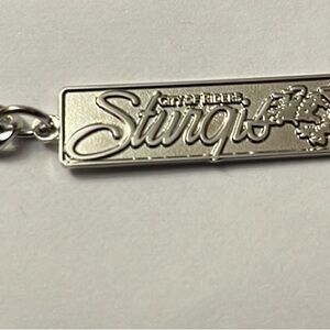 Silver color thin City of Riders Sturgis Keychain NEW
